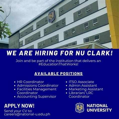 hiring jobs in clark pampanga 2019
